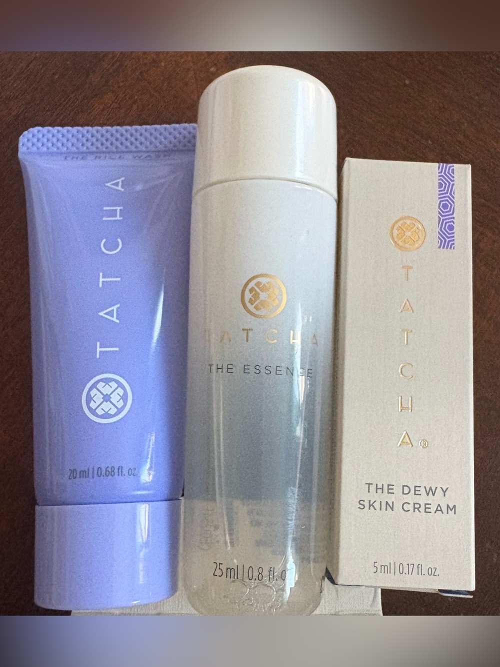 Tatcha Beauty Makeup Pouch with 3 Travel Sized Skincare Samples - Picture 5 of 5